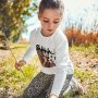 Dievčenská súprava tričko s  ozdobou a legíny