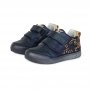 Dievčenské prechodné kožené topánky -Royal Blue