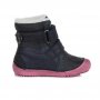 Dievčenské zimné topánky zateplené s kožušinkou-BAREFOOT-Royal Blue