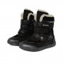 Dievčenské kožené zateplené blikajúce topánky-Black