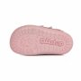 Dievčenské kožené prechodné BAREFOOT  topánky- Dark Pink