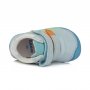 Chlapčenské kožené prechodné BAREFOOT topánky-Sky Blue