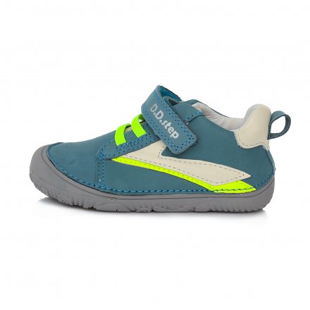 Chlapčenské kožené prechodné topánky-Bermuda Blue-BAREFOOT
