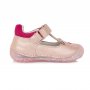 Dievčenské kožené balerínky-Baby Pink