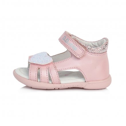 Dievčenské kožené sandále-Pink