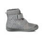 Dievčenské zimné  topánky blikajúce zateplené s kožušinkou-grey
