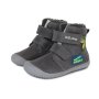 Chlapčenské zimné topánky zateplené s kožušinkou Barefoot-Grey